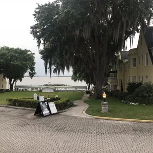 outside