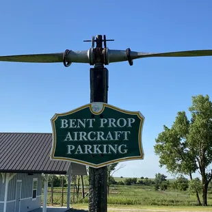 Airplane parking is right across the street from the hotel.