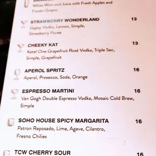 Adult drinks