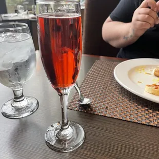 Cranberry mimosa