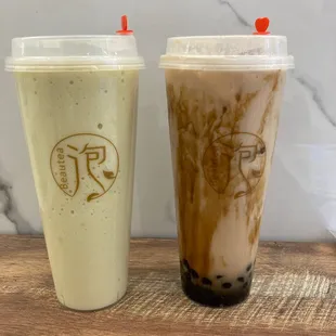 Brown Sugar Milk Tea & Avocado Smoothie