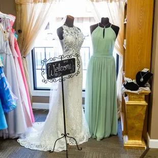 Bride and Bridesmaids made to order