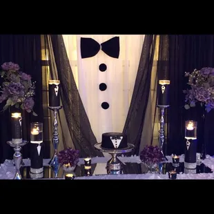 Tuxedo backdrop
