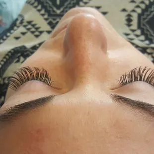 Beautiful lashes for a beautiful client. By Vicky.