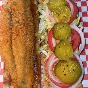 Beautiful Soul Bistro's new "Fried Fish Po Boy"! Definitely a hit!
