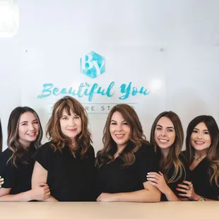 Skincare Team, left to right: Normandi, Tayler, Julie, Desarae, Miranda, Alyssa &amp; Andrea