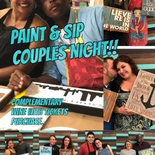Paint &amp; Sip Couples Night