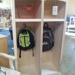 Perfect for the mudroom or hallway. Stash and store!