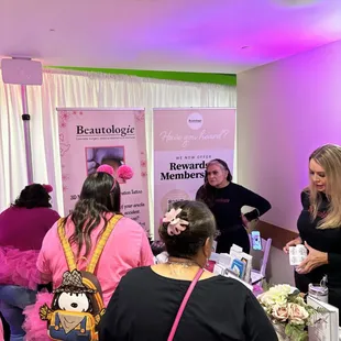 Visitors stop by our booth at the VIPink Event!