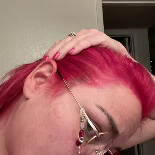 This is when I got home. Check out the spots by the ear.