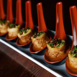 Grilled Cheese, Bacon + Tomato Soup Dumplings