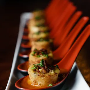 Grilled Cheese, Bacon + Tomato Soup Dumplings