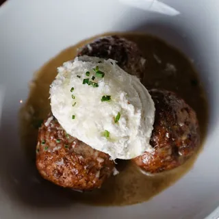 Oven Braised Chicken Meatballs