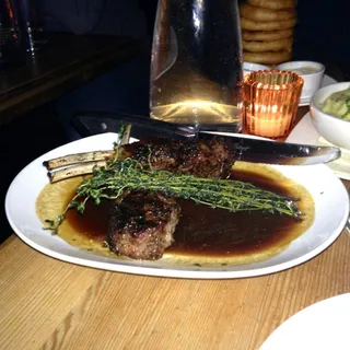 Grilled Double Cut Lamb Chops