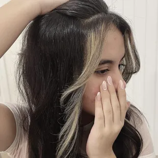 Money piece frame color