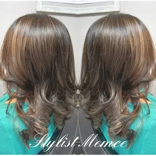 Subtle honey caramel highlights