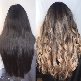 Foilayage on virgin hair!! Long process!!