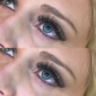Volume lash extensions