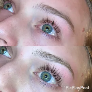 Lash Lift &amp; Tint + Brow Wax