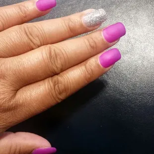#68 matte with #5 for sparkle
