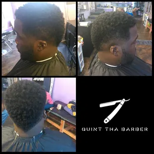 Call quint for your next haircut 5049390251