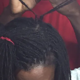 Chain of locks.  This is the worst hair disaster I've ever had!