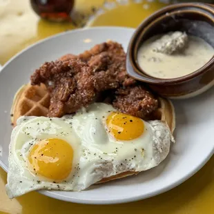 Sesame Pecan Chicken &amp; Waffle