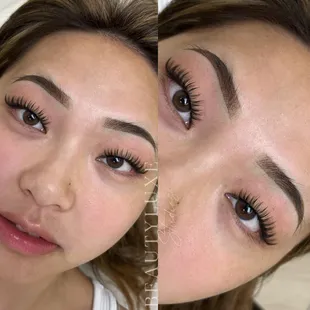Ombré powder brows