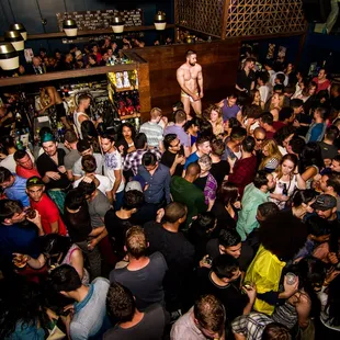 Great dance floor, bars everywhere.