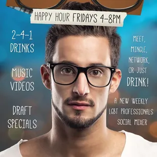 Friday Happy Hour LGBT social mixer