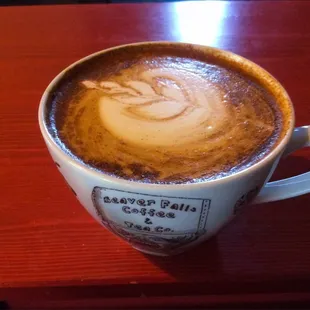 The Canaan, a blend of milk, honey, and vanilla blended with espresso. It's delicious!