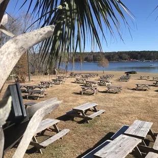 Picnic tables