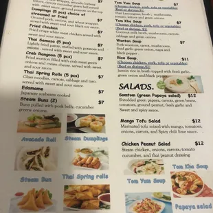 Appetizers Menu