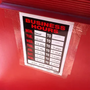 Business hours