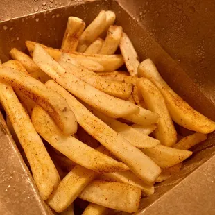 Mexican fries - Takeout. Highly recommend Mayo to dip!