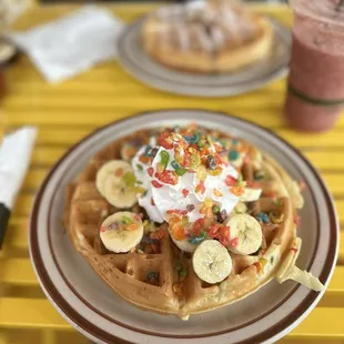 Rainbow Madness Waffle