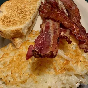 bacon and hash browns