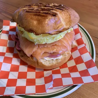 Smoked Salmon Sandwich Lunch