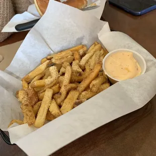 Parmesan truffle fries with aoli sauce