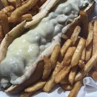 #1 Bebo Beef Cheesesteak with fries