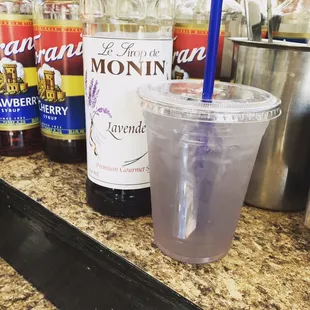 Sparkling lavender lemonade! So refreshing