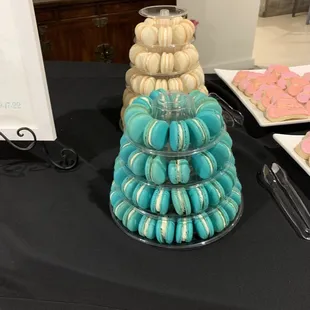 Macaron tower for Bridal Shower Custom Flavored