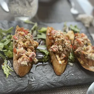Lobster bruschetta