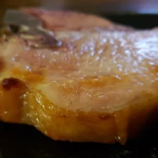 The smoked chop is delicious