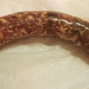 Mushroom elk sausage
