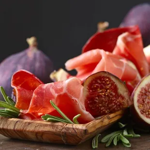 Maple Figs With Duck Bacon, Balsamic Vinegar &amp; Chile