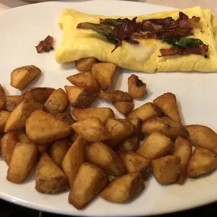 BYO omelette with breakfast potatoes