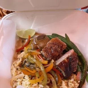 Seared duck, under cooked and not worth $22.