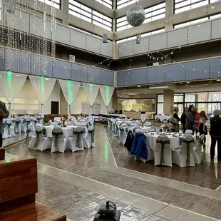 Wedding reception area