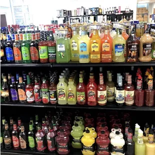 a variety of beverages